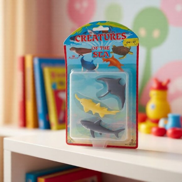 Imperial Creatures Of The Sea Collectible Toy Set With Shark Stingray & Sawfish - Picture 2 of 7